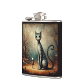 Grote kat heupfles (Links)