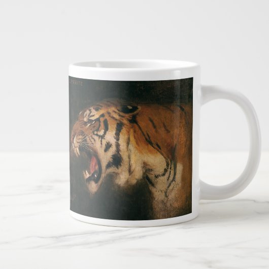  grote kat in de grote tijger, wilde dieren grote koffiekop (Rechts)