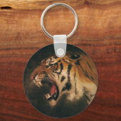  grote kat in de grote tijger, wilde dieren sleutelhanger (Voorkant)