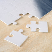 grote kat in de wintersneeuw - bergachtige leeuw legpuzzel (Zijkant)