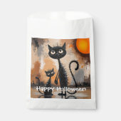 Grote Kat Kleine Kat Halloween Bedankzakje (Voorkant)