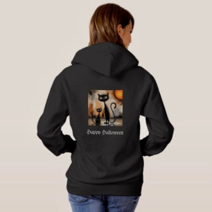 Grote Kat Kleine Kat Halloween  Hoodie
