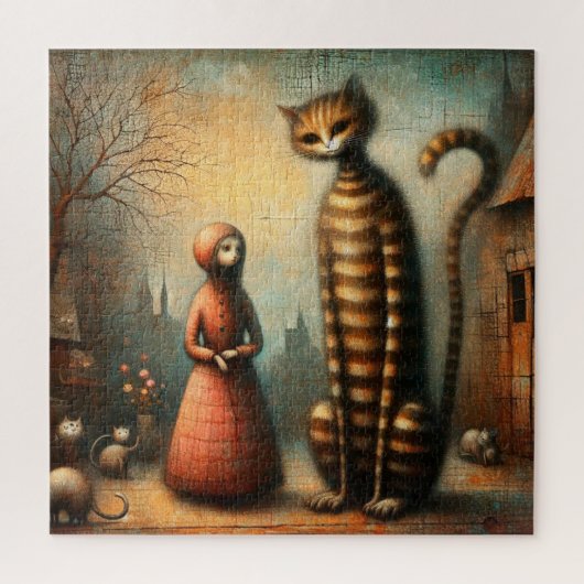 Grote kat legpuzzel (Verticaal)