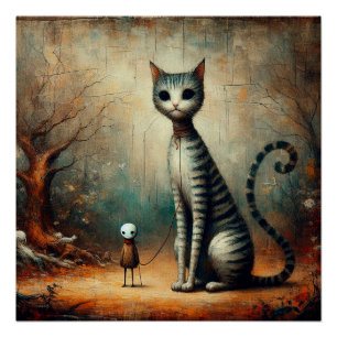 Grote kat perfect poster