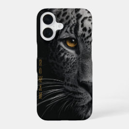 Grote Kat’s Amber Oog – Aanpasbaar iPhone 16 Hoesje