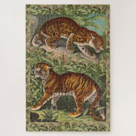 Grote kat (tijger en luipaard) legpuzzel