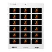 Grote Katachtige Attitude Etiket (Full Sheet)