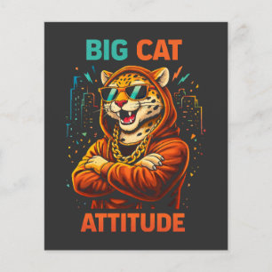 Grote Katachtige Attitude Flyer