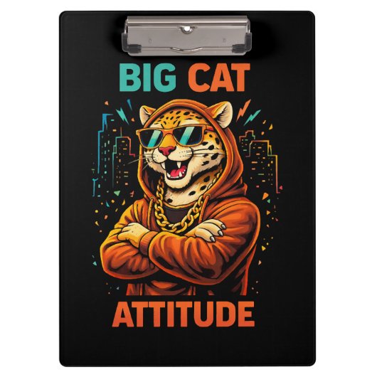 Grote Katachtige Attitude Klembord (Voorkant)