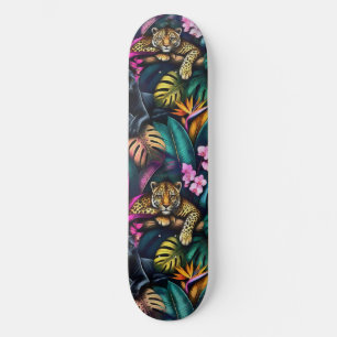 Grote Katachtige Dromen Naadloos Oppervlaktepatroo Persoonlijk Skateboard