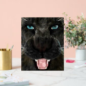 Grote Katachtige Zwarte Panter Acryl Bord (Huwelijk)