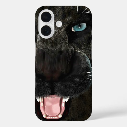 Grote Katachtige Zwarte Panter Case-Mate iPhone Case (Achterkant)