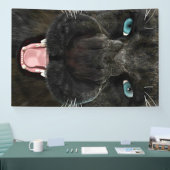 Grote Katachtige Zwarte Panter Spandoek (Beurs)