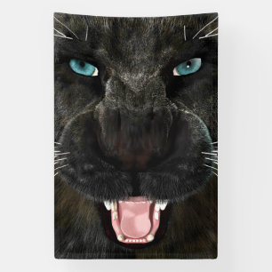 Grote Katachtige Zwarte Panter Spandoek