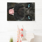 Grote Katachtige Zwarte Panter Spandoek (Insitu)