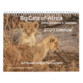 Grote katten in Afrika: Leeuwen, luipaarden 2020 Kalender (Hoes)