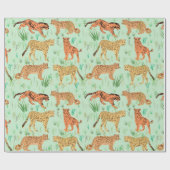 Grote katten in de gras cadeaupapier (Vlak)