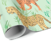 Grote katten in de gras cadeaupapier (Rol Hoek)