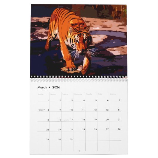 Grote katten kalender (Mar 2026)