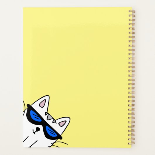 Grote kattenplanner 8,5 inch x 11 inch planner (Achterkant)