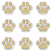 Grote kattenverf drukt de dieren de kogels sticker (Voorkant)