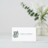 Grote kattenwilde dierenillustratie visitekaartje (Staand voorkant)