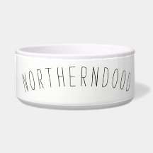 Grote keramische dog Bowl