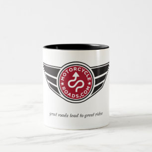 Grote keramische mok met rode MCR-logo