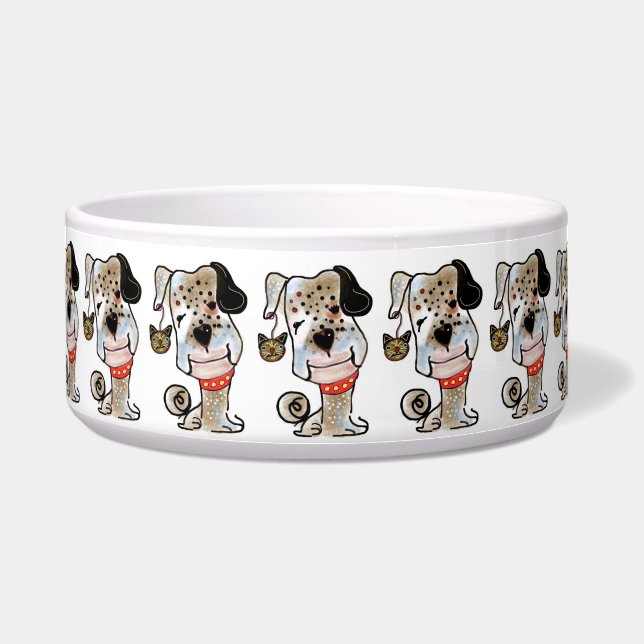 Grote keramische Pet Bowl voor Doggie Voerbakje (Voorkant)