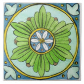 Grote keramische tegel op Sicilië geïnspireerde "M Tegeltje (Voorkant)