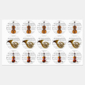 Grote Kerst Bladmuziek & Instrumenten Labels (Vel)