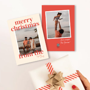 Grote Kerst Groet Foto Kaart