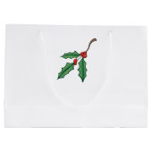 Grote kerst hulstcadeautas groot cadeauzakje (Achterkant)