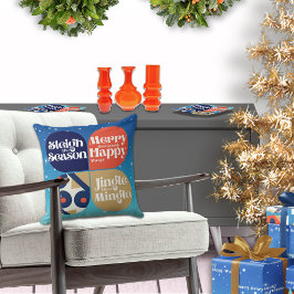 Grote Kerst Mid Century Modern Worp Kussen