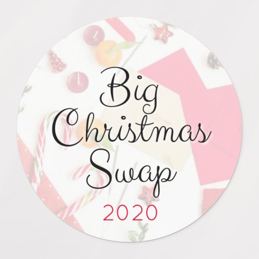 Grote kerst swap envelop / Kaart Stickers (Design 2)