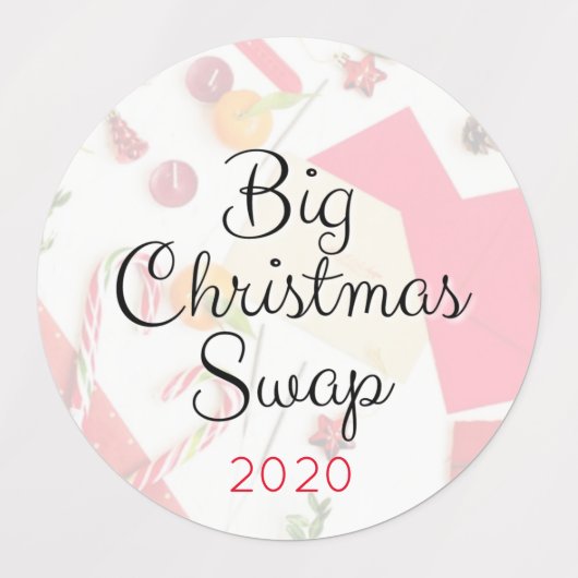 Grote kerst swap envelop / Kaart Stickers (Design 1)