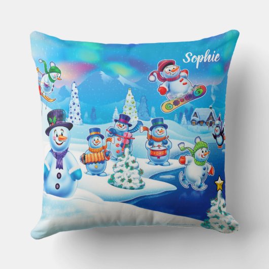 Grote kerst worp kussen of kussen (Achterkant)