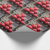 Grote kerstbal Ornamenten in NYC Cadeaupapier (Hoek)