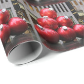 Grote kerstbal Ornamenten in NYC Cadeaupapier (Rol Hoek)