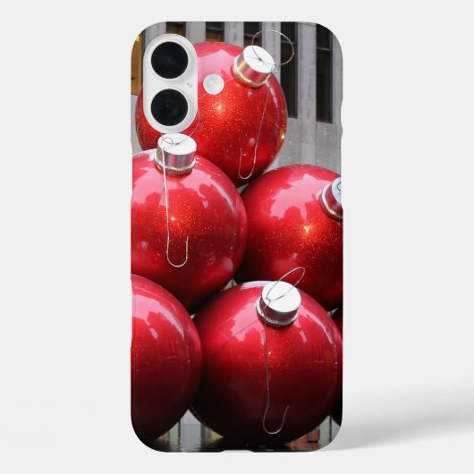 Grote kerstbal Ornamenten in NYC Case-Mate iPhone Case (Achterkant)
