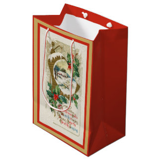 Grote Kerstbel en Winter Thuis Medium Cadeauzakje