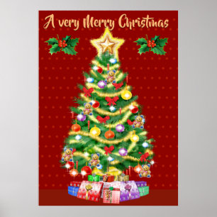Grote kerstbomen posters. poster