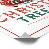 Grote kerstboom Boerderij vrachtwagen Poster (Hoek)