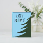 Grote kerstboom briefkaart (Staand voorkant)