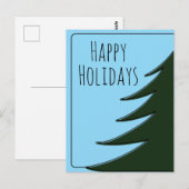 Grote kerstboom briefkaart (Voorkant / Achterkant)