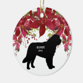 Grote kerstboom in de Pyreneeën Keramisch Ornament (Links)