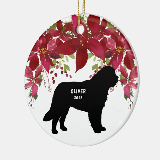 Grote kerstboom in de Pyreneeën Keramisch Ornament (Links)