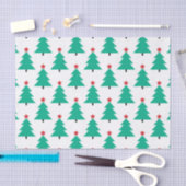 Grote kerstboom met rode ster tissuepapier (Craft)