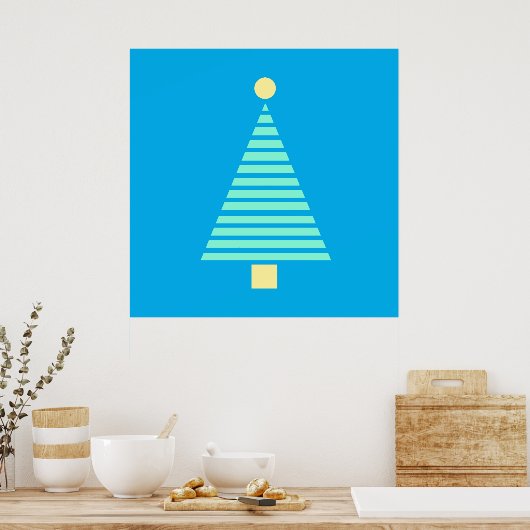 Grote kerstboom poster (Keuken)