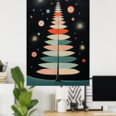 Grote kerstboom poster (Thuiskantoor)